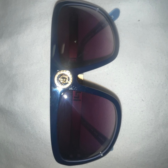 Versace Medusa Gold and Blue frame sunglasses - Picture 1 of 16